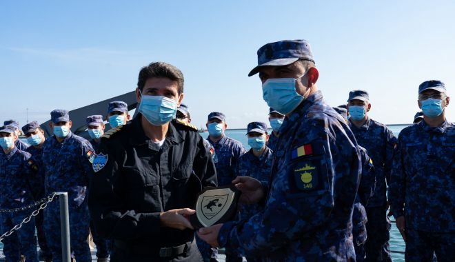 Vizită importantă la bordul dragorului maritim „Lt. Lupu Dinescu”