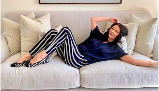 Catherine Zeta-Jones a ajuns la Castelul Peleș. "Dacă aș fi o prințesă, aici mi-aș dori să locuiesc"