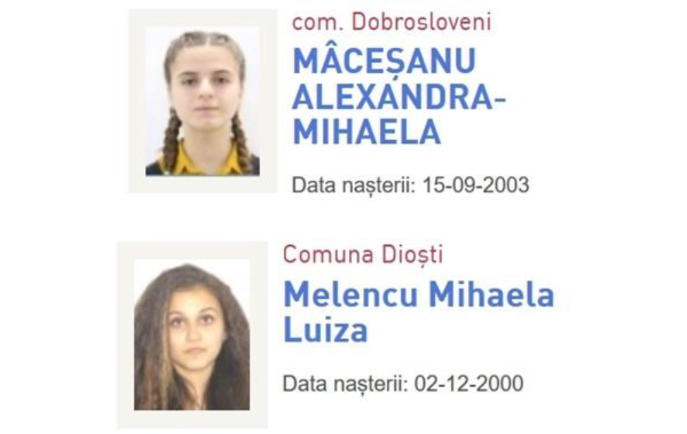 Cazul Caracal Alexandra și Luiza Pe Pagina Poliției Care Anunță
