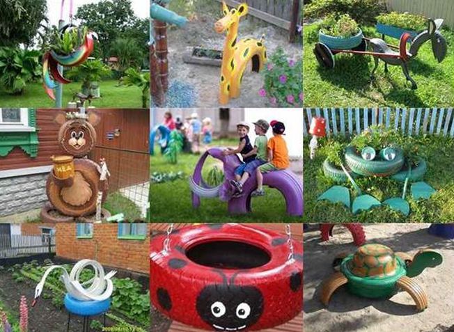 Decoruri Haioase Din Cauciucuri Uzate Pentru Grădină Ziarul
